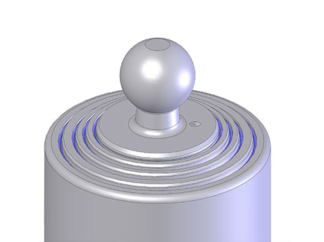   induction hardened top ball for heavy duty applications  