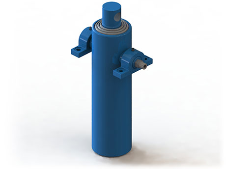   one way cylinder with brackets  